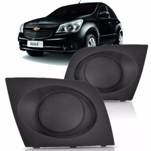 Moldura Grade Parachoque Farol Milha Agile Sem Furo Lado Direito