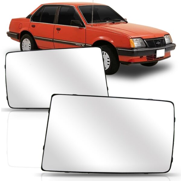 Lente Espelho Retrovisor Monza 1985 86 87 88 89 90 91 92 93 Lado Direito