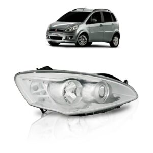 Farol Idea 2011 2012 2013 2014 2015 Fiat Cromado 1ª Linha - Direito/passageiro