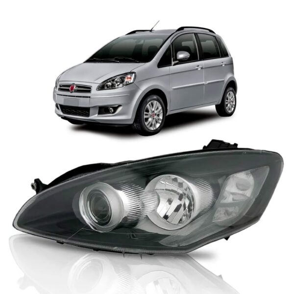 Farol Idea 11 12 13 2014 15 Mascara Negra Sporting 1ª Linha Esquerdo/motorista