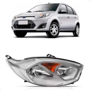 Farol Fiesta 2010 2011 2012 2013 Mascara Cromada 1ª Linha - Direito/passageiro