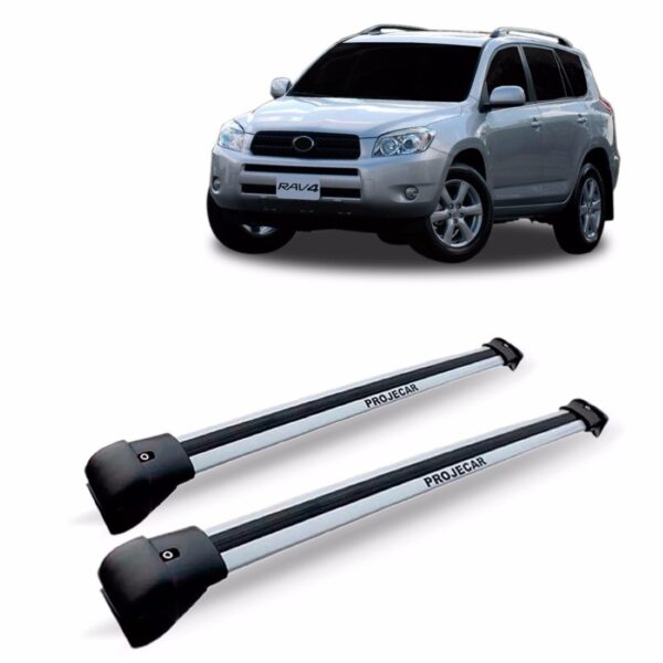 Travessa De Teto Rav4 2010 Até 2012 Largo Prata Aluminio