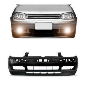 Parachoque Dianteiro Golf 99 00 01 02 03 04 05 Com Spoiler Preto