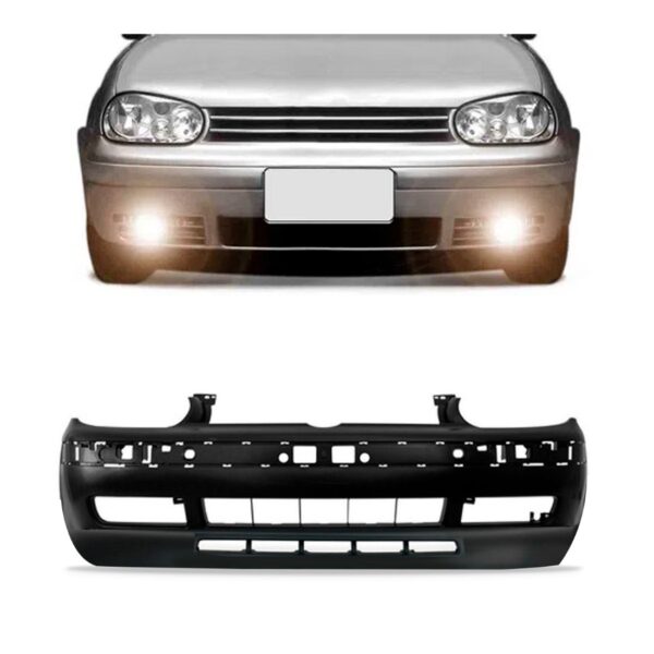 Parachoque Dianteiro Golf 99 00 01 02 03 04 05 Com Spoiler Preto