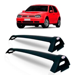 Rack De Teto Para Golf 99 A 2007 Aluminio 04 Portas Preto Preto