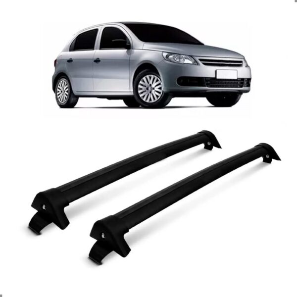Bagageiro Teto Gol Voyage G5 G6 G7 Preto Em Aluminio Preto