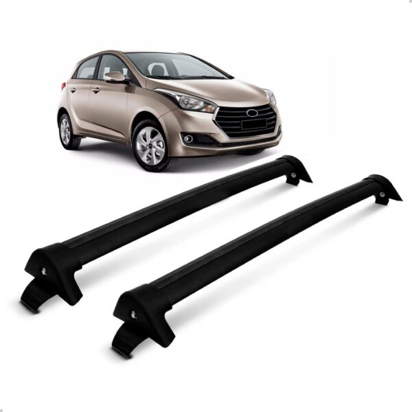 Rack Teto Para Hyundai Hb20 Hatch 04 Portas Preto Preto