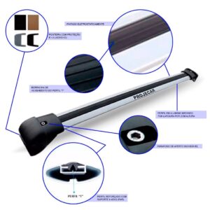 Travessa Teto New Fit Twist 2009 2010 2011 2012 2013 Prata Prata