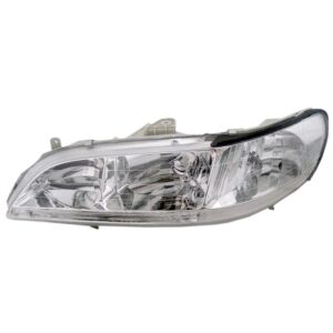 Farol Accord 1998 1999 2000 2001 Lente Lisa Cromado 1ª Linha Esquerdo/motorista