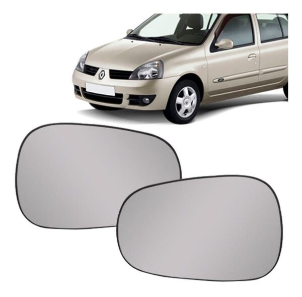 Lente Retrovisor Com Base Renault Clio 1999 A 2007 Lado Direito