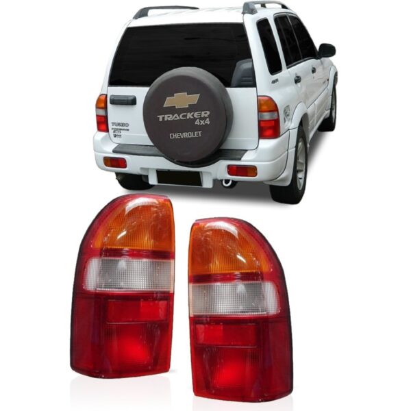 Lanterna Tracker Vitara 98 99 00 01 02 03 04 05 Tricolor Lado Direito