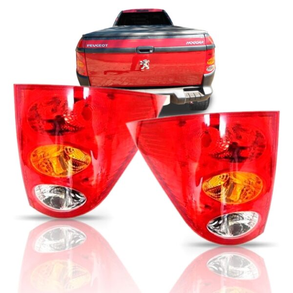 Lanterna Peugeot Hoggar 2011 2012 2013 2014 2015 16 Esquerdo Vermelho