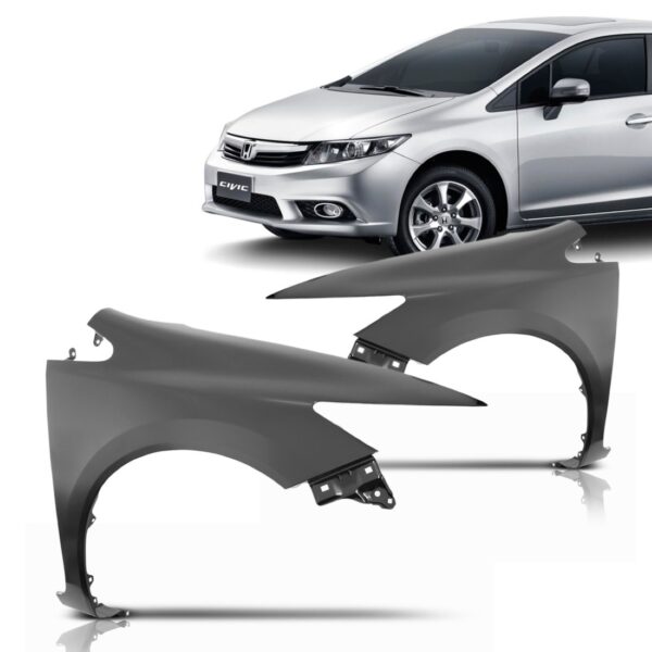 Paralama New Civic S/furo Pisca 2012 2013 2014 2015 Lado Esquerdo