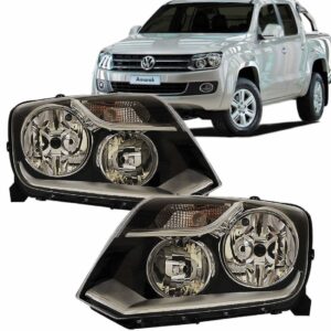 Farol Amarok 10 11 2012 13 Foco Duplo Máscara Negra 1ª Linha Esquerdo/motorista