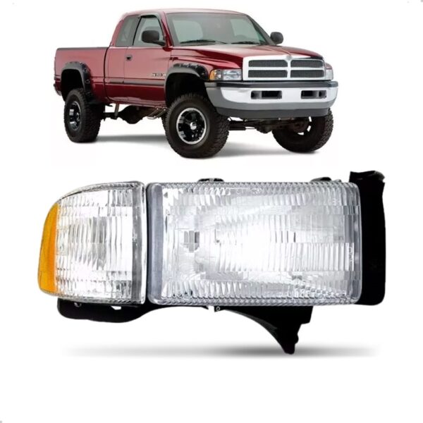 Farol Dodge Ram 94 95 1996 1997 1998 1999 2000 2001 1ª Linha Direito/passageiro