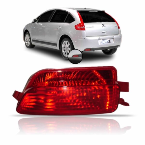 Lanterna Parachoque Para C4 Hatch 2007 A 2013 Neblina Le Vermelho