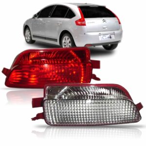 Lanterna Parachoque Para C4 Hatch 2007 A 2013 Neblina Le Vermelho