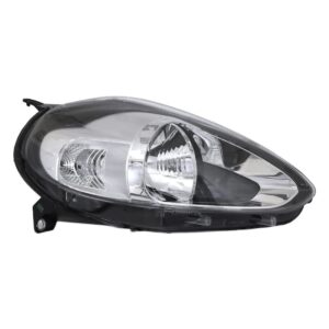 Farol Fiat Punto Máscara Cromada 2012 2013 2014 Lado Direito