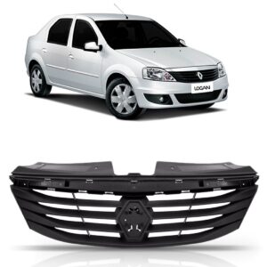 Grade Renault Logan 2010 2011 2012 Preta Sem Friso 1a Linha Preto