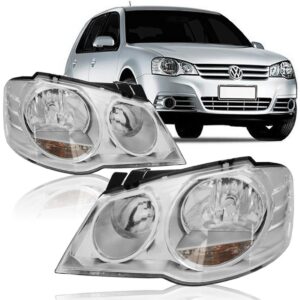 Farol Golf 07 2008 2009 2010 2011 2012 2013 Cromado 1ª Linha Esquerdo/motorista