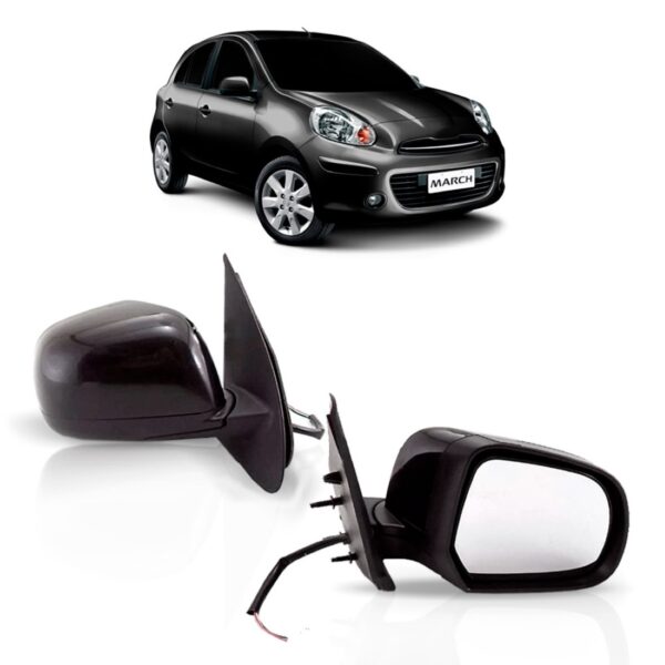 Retrovisor Nissan March 2011 2012 2013 Eletrico View Max Lado Direito