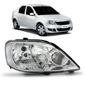 Farol Logan 2011 2012 2013 Renault 1ª Linha - Direito/passageiro