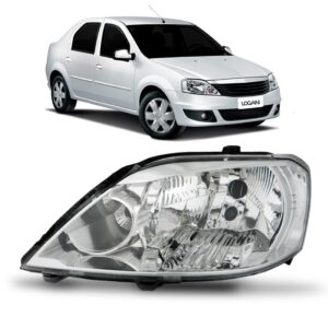 Farol Logan 2011 2012 2013 Renault 1ª Linha - Esquerdo/motorista