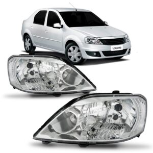 Farol Logan 2011 2012 2013 Renault 1ª Linha - Esquerdo/motorista