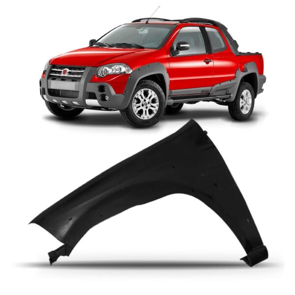 Paralama Fiat Strada Locker Ano 2009 10 11 12 2013 2014 2015 Lado Esquerdo