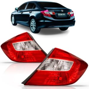 Lanterna New Civic 2012 2013 2014 Traseira Canto Esquerdo Esquerdo Vermelho