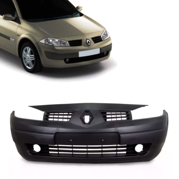 Parachoque Megane E Sw Dianteiro 2006 A 2011 1a Linha  Preto