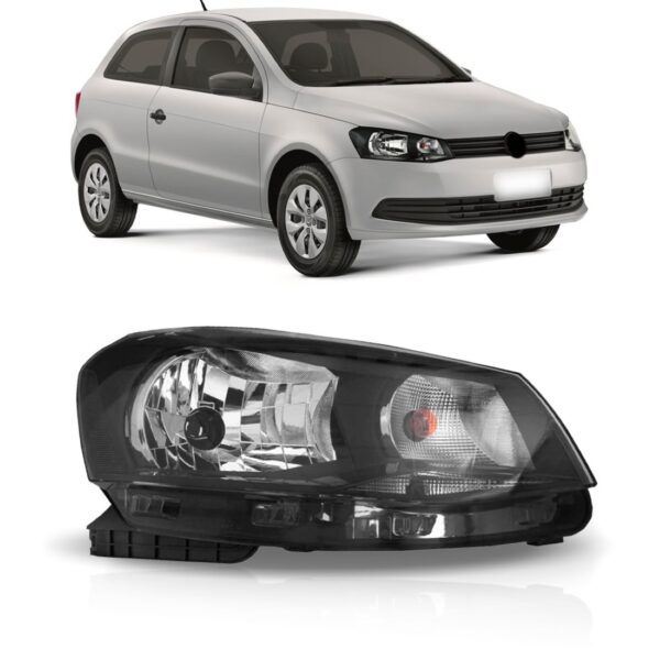 Farol Gol G6 Saveiro 2013 2014 2015 Foco Simples 1ª Linha - Direito/passageiro