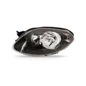 Farol Palio 12 13 2014 15 Foco Duplo Mascara Negra 1ª Linha Esquerdo/motorista