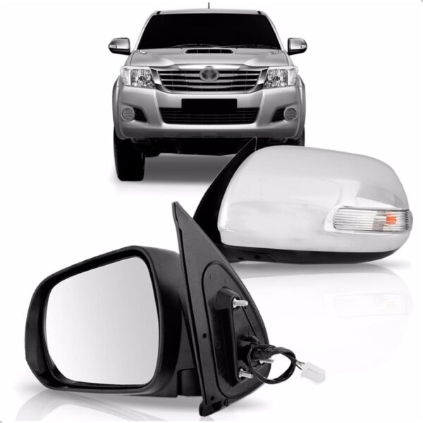 Retrovisor Hilux 2012 2013 2014 Eletrico C/ Pisca Esquerdo Esquerdo