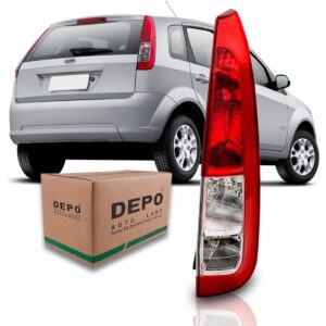 Lanterna Traseira Para Fiesta 2007 2008 2009 Hatch Bicolor Lado Direito