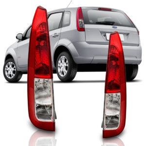 Lanterna Traseira Para Fiesta 2007 2008 2009 Hatch Bicolor Lado Direito