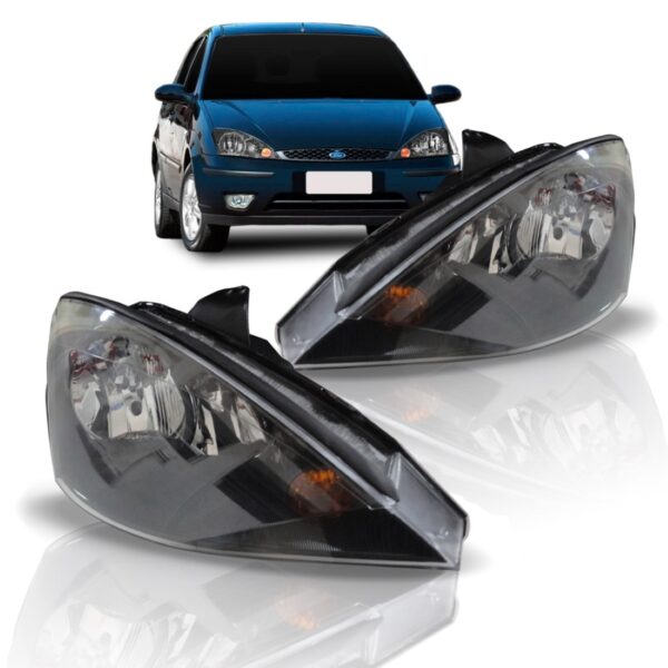 FAROL FOCUS 2004 A 2007 MASCARA NEGRA FOCO DUPLO LE