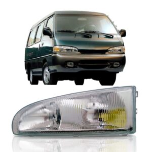 Farol H100 97 98 99 00 01 02 03 04 05 Cromado 1ª Linha Esquerdo/motorista