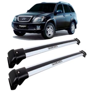 Travessa Rack Teto Chery Tiggo Prata Em Aluminio Larga Prata