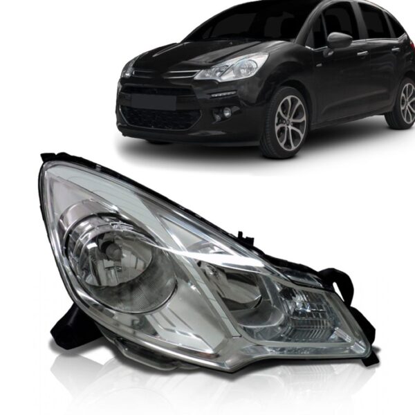 Farol Citroen C3 2013 2014 2015 2016 2017 Lado Direito