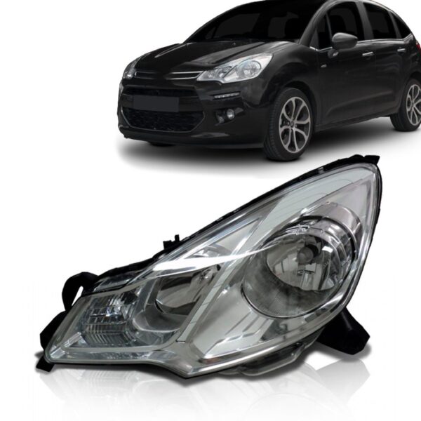 Farol Citroen C3 2013 2014 2015 2016 2017 Lado Esquerdo