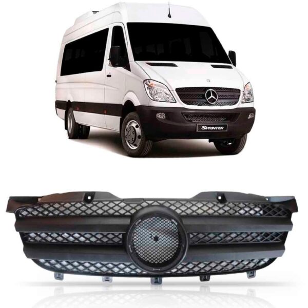 Grade Dianteira Mercedes Sprinter 2012 2013 2014 Preta