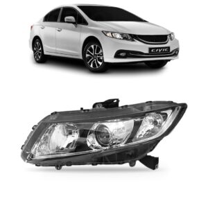 Farol Honda New Civic 2012 2013 2014 1ª Linha - Esquerdo/motorista
