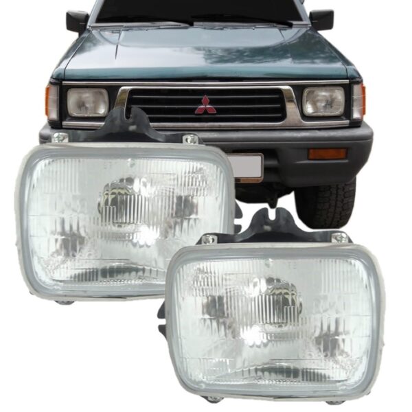 Farol Hilux Sr5 92 93 94 A 98 99 L200 L300 92 A 98 1ª Linha - Esquerdo/motorista