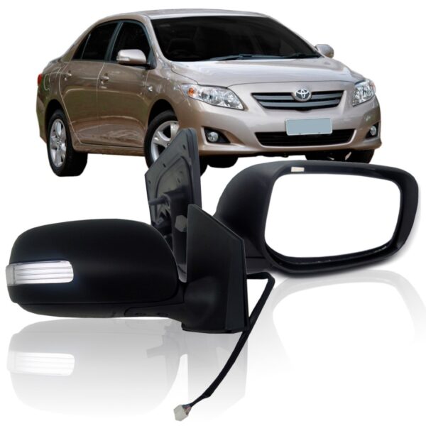 Retrovisor Corolla 2008 09 2010 11 2012 Retratil C/pisca Ld Direito