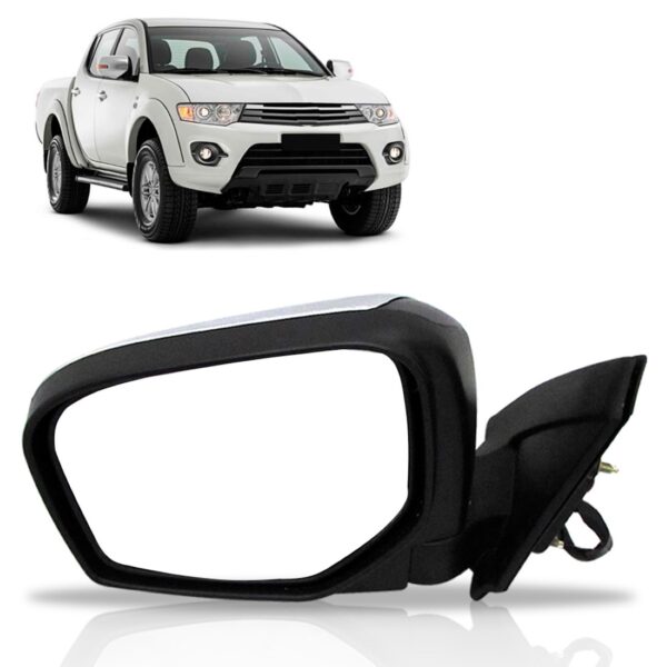 Retrovisor L200 Triton C/pisca Não Retrátil Elétrico 08 A 13 Lado Esquerdo