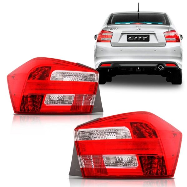 Lanterna Traseira Honda City 2012 2013 2014 Esquerda Esquerdo Vermelho