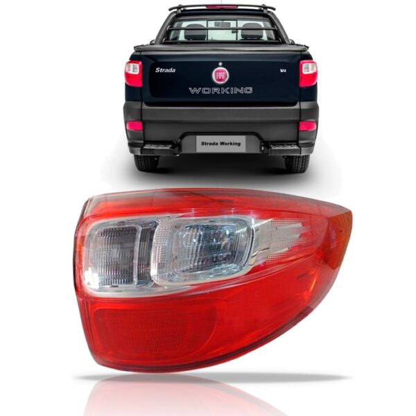 Lanterna Traseira Fiat Strada 13 14 2015 2016 2017 1ª Linha Esquerdo