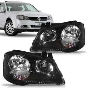 Farol Golf 2007 08 09 10 11 2012 2013 Mascara Negra 1ª Linha Direito/passageiro