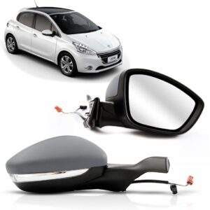 Retrovisor Peugeot 208 Elétrico Com Pisca 2013 2014 2015 16 Lado Direito